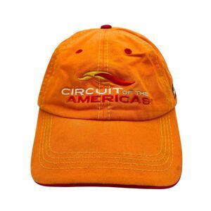 Circuit of the Americas Cap Hat Orange Strapback Formula 1 Austin Texas